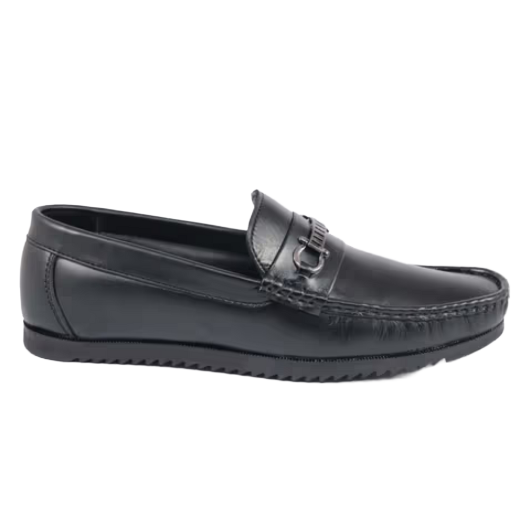Jubleeo Leather Buckle Loafers For Men