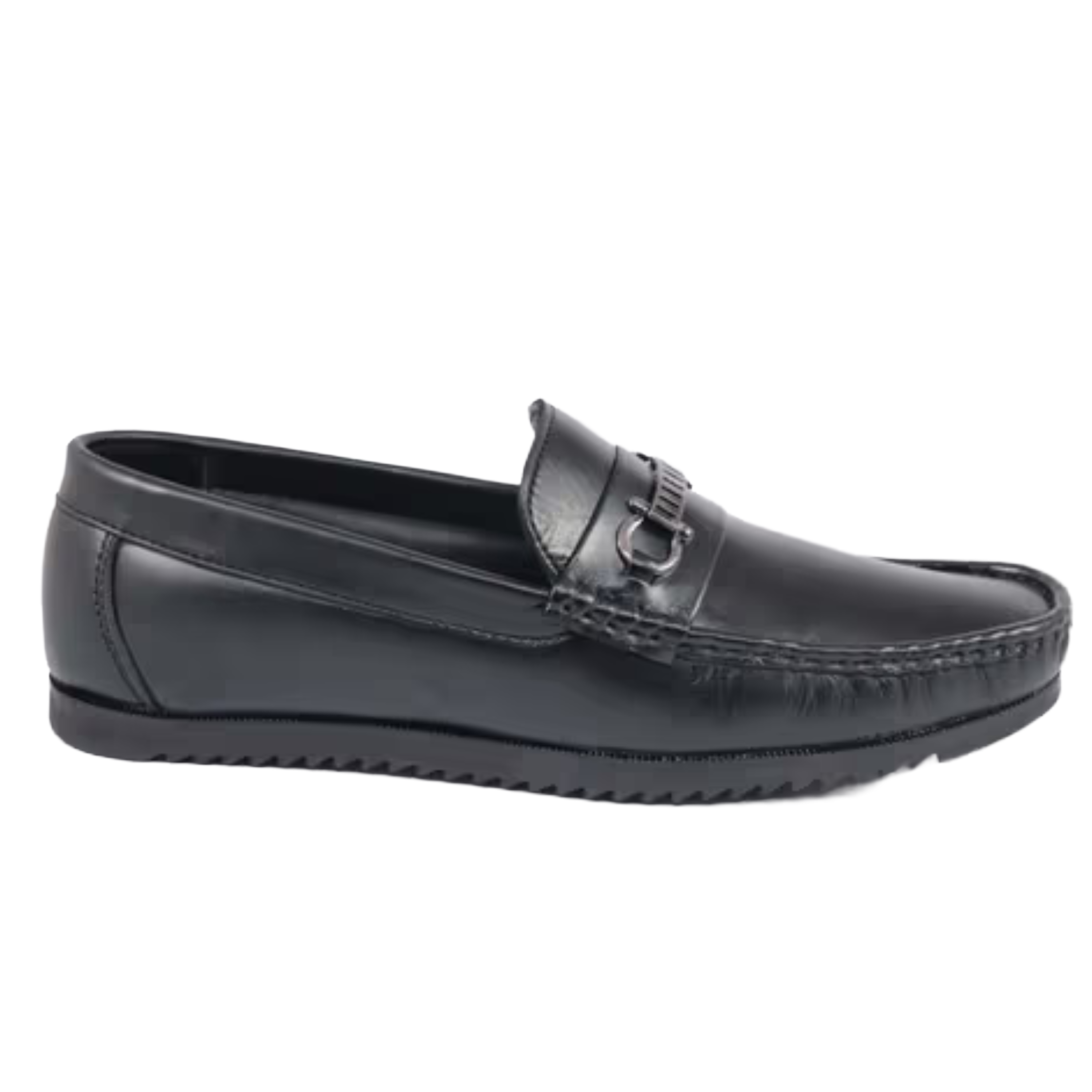 Jubleeo Leather Buckle Loafers For Men