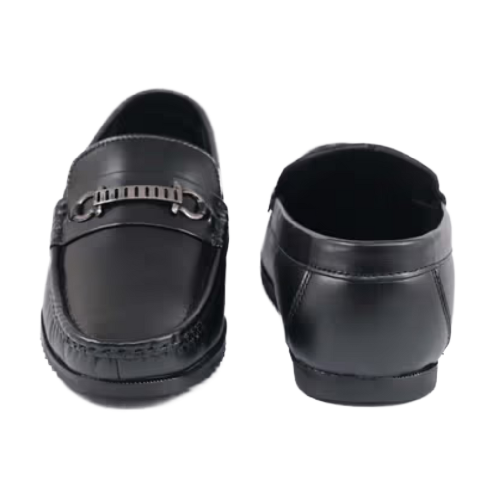 Jubleeo Leather Buckle Loafers For Men