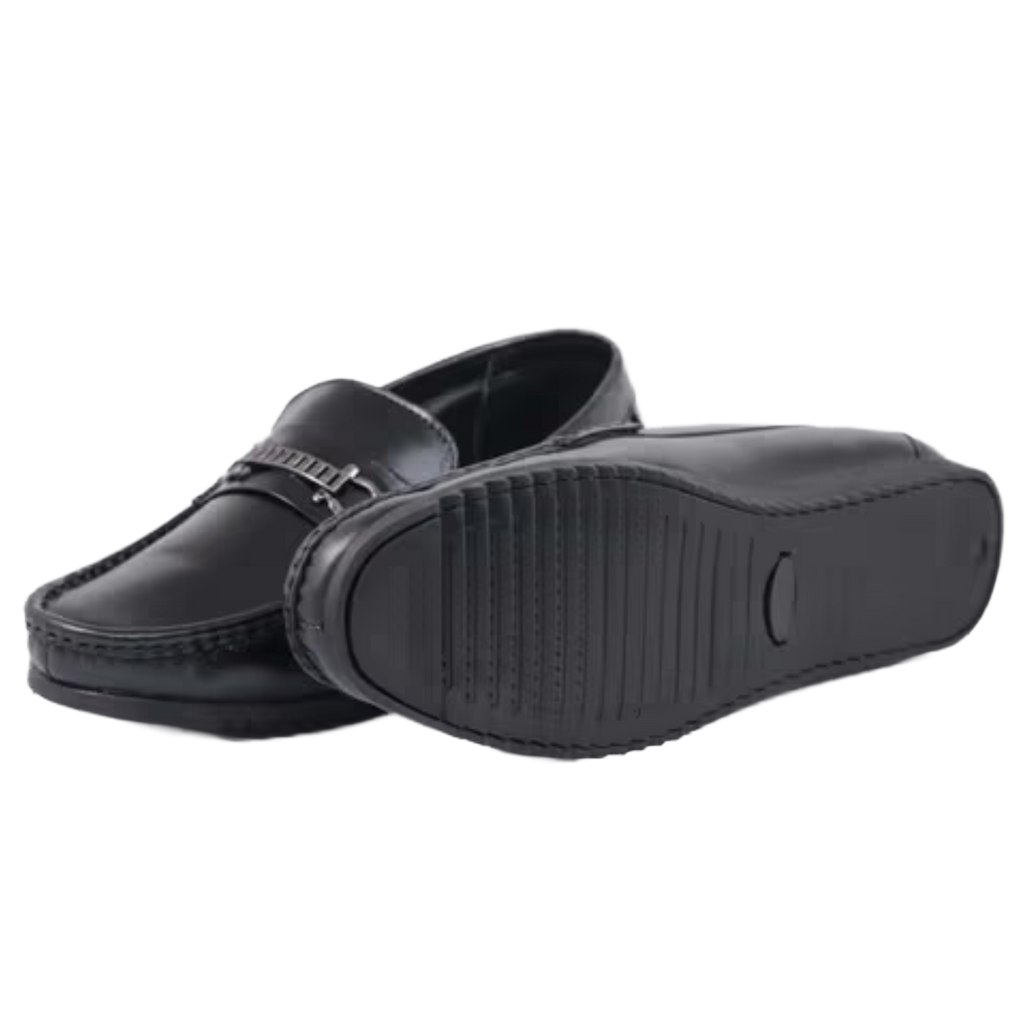 Jubleeo Leather Buckle Loafers For Men