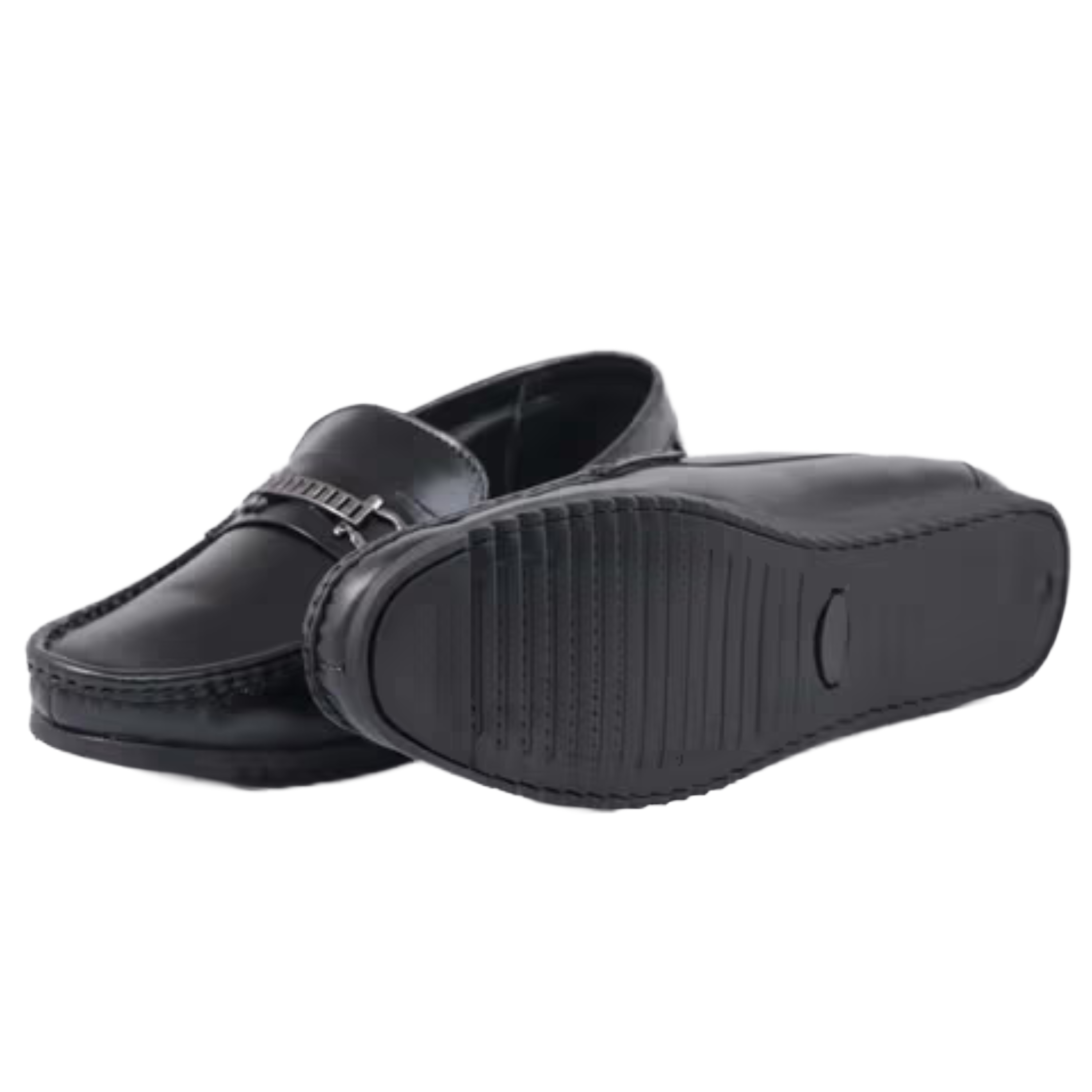 Jubleeo Leather Buckle Loafers For Men