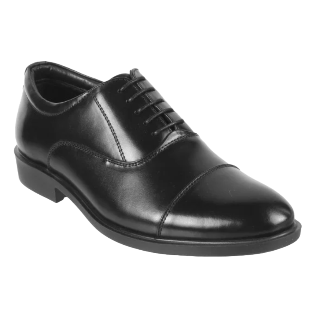 Jubleeo Leather Formal Oxford Black Mens Shoes