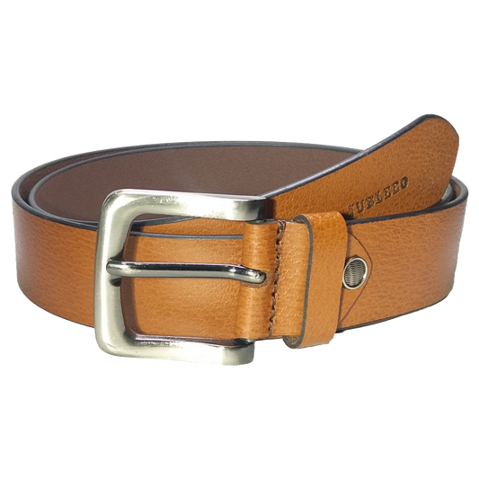 Jubleeo Leather Casual Tan Mens Belt