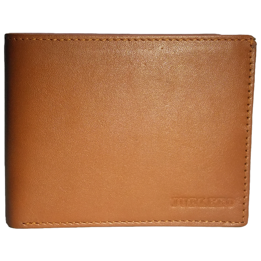 Jubleeo Leather Tan ID Pocket Mens Wallet
