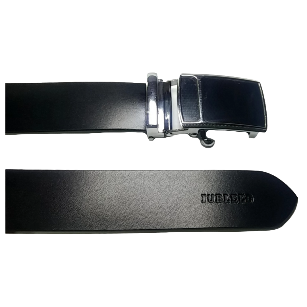 Jubleeo Leather Formal Black Autolock Mens Belt