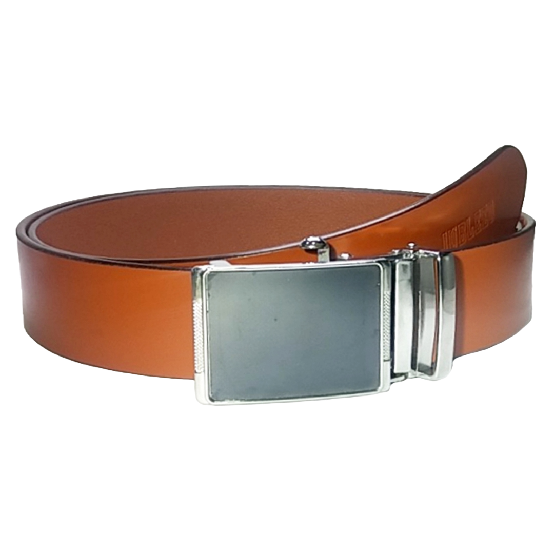 Jubleeo Leather Formal Tan Autolock Mens Belt