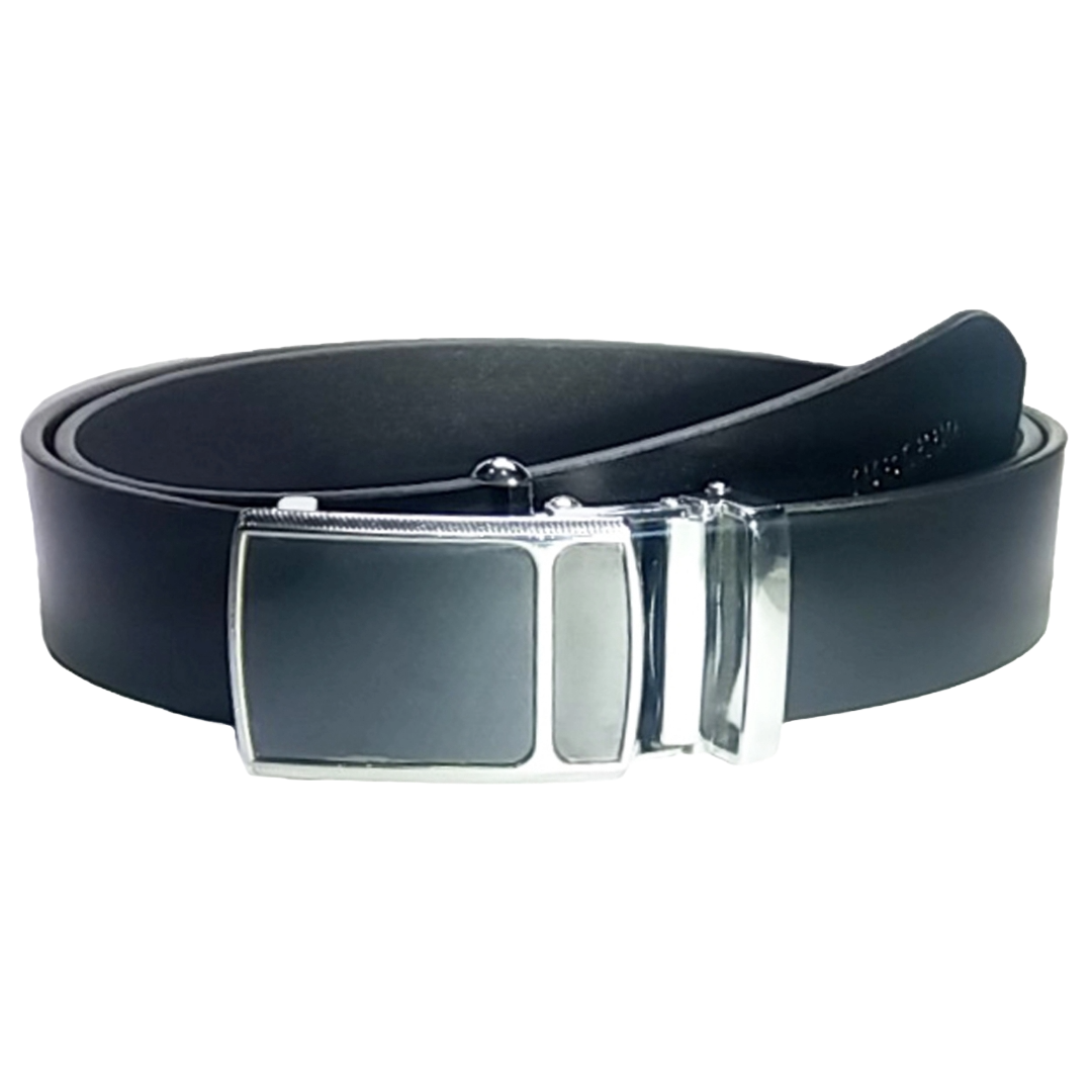 Jubleeo Leather Formal Black Autolock Mens Belt