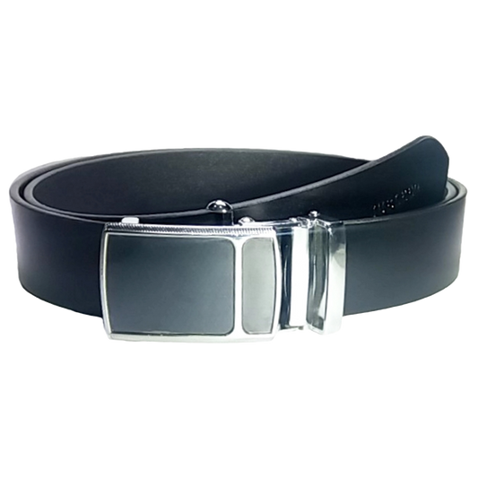 Jubleeo Leather Formal Black Autolock Mens Belt