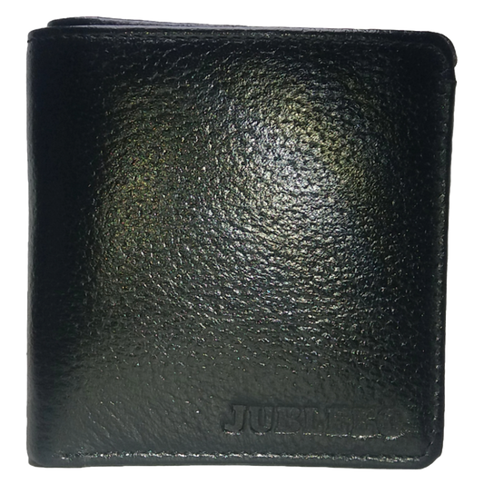 Jubleeo Leather Mini Black Notecase For Men