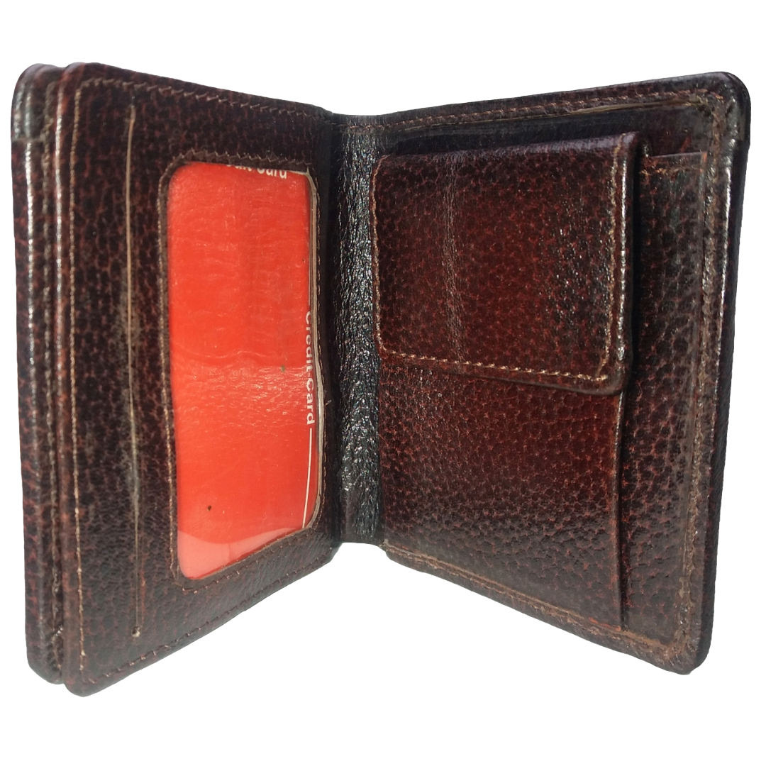 Jubleeo Leather Mini Brown Notecase For Men
