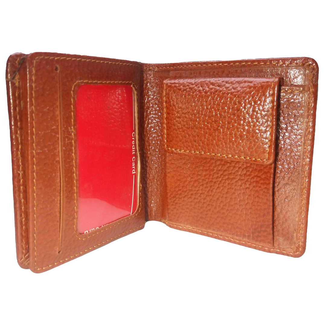 Jubleeo Leather Mini Tan Notecase For Men