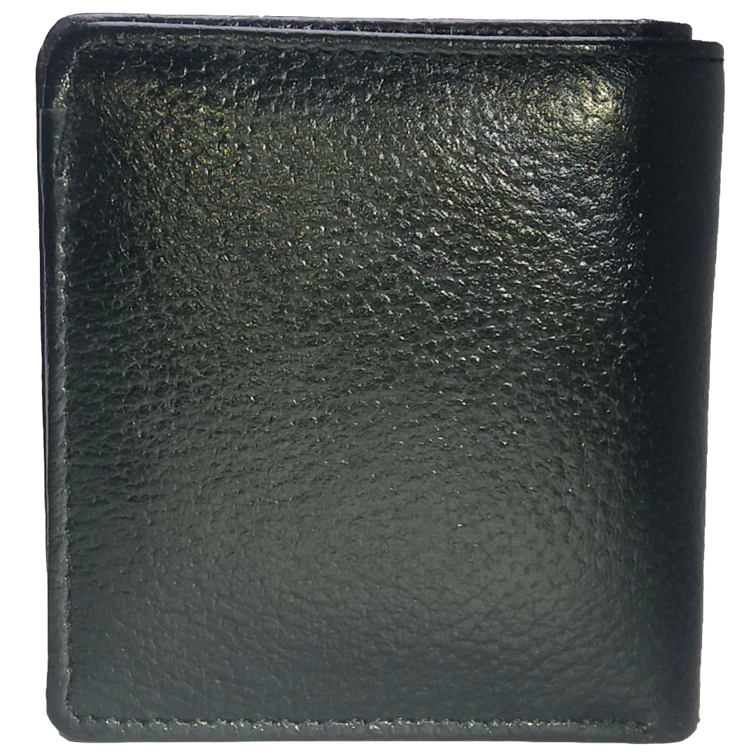 Jubleeo Leather Mini Black Notecase For Men