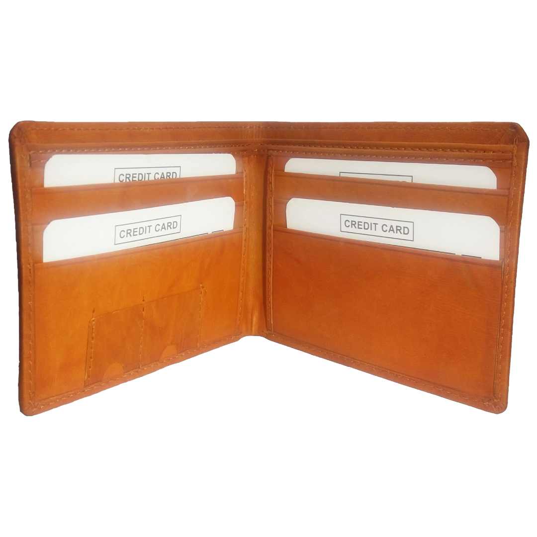 Jubleeo Leather Tan Card Mens Wallet