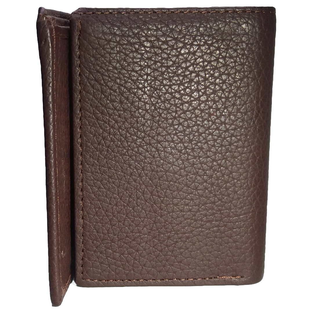 Jubleeo Leather Trifold Brown Mens Wallet