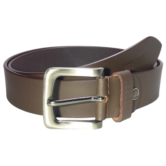 Jubleeo Leather Casual Matte Brown Mens Belt