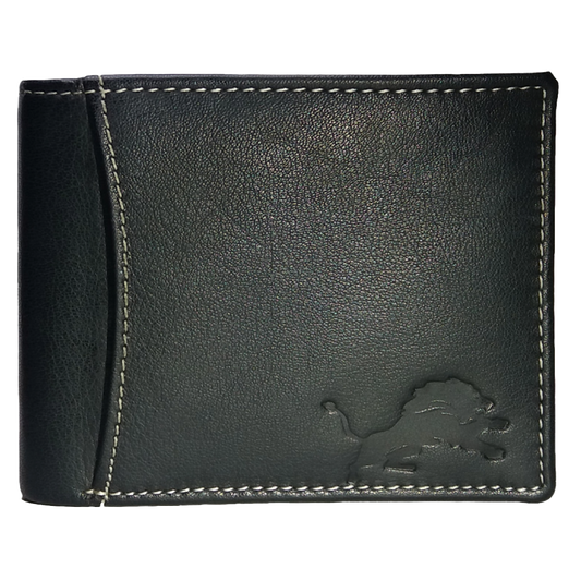 Jubleeo Leather Black ID Pocket Mens Wallet