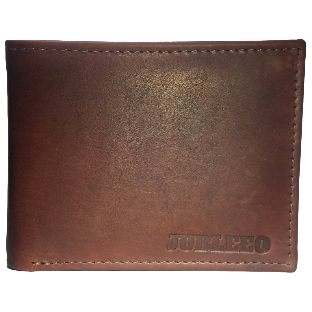 Jubleeo Leather Brown Card Mens Wallet