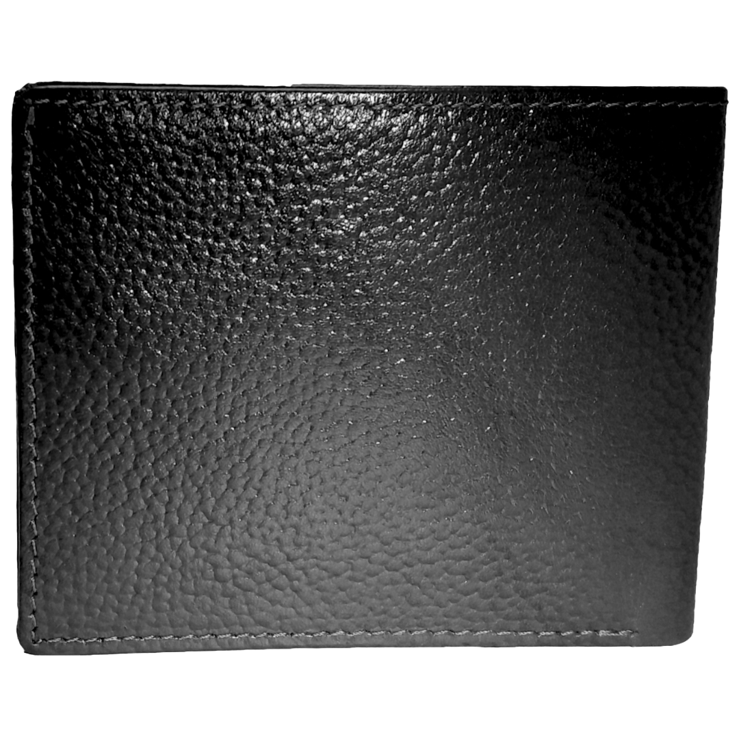 Jubleeo Leather Black ID Pocket Mens Wallet