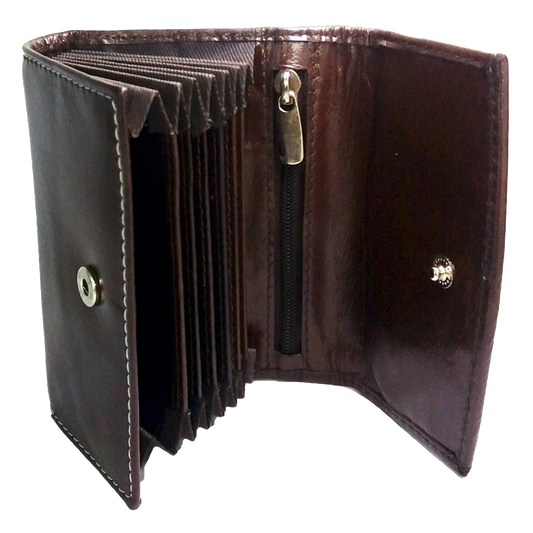 Jubleeo Leather Brown Card Holder For Men