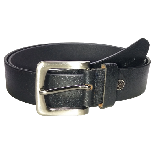 Jubleeo Leather Casual Black Mens Belt