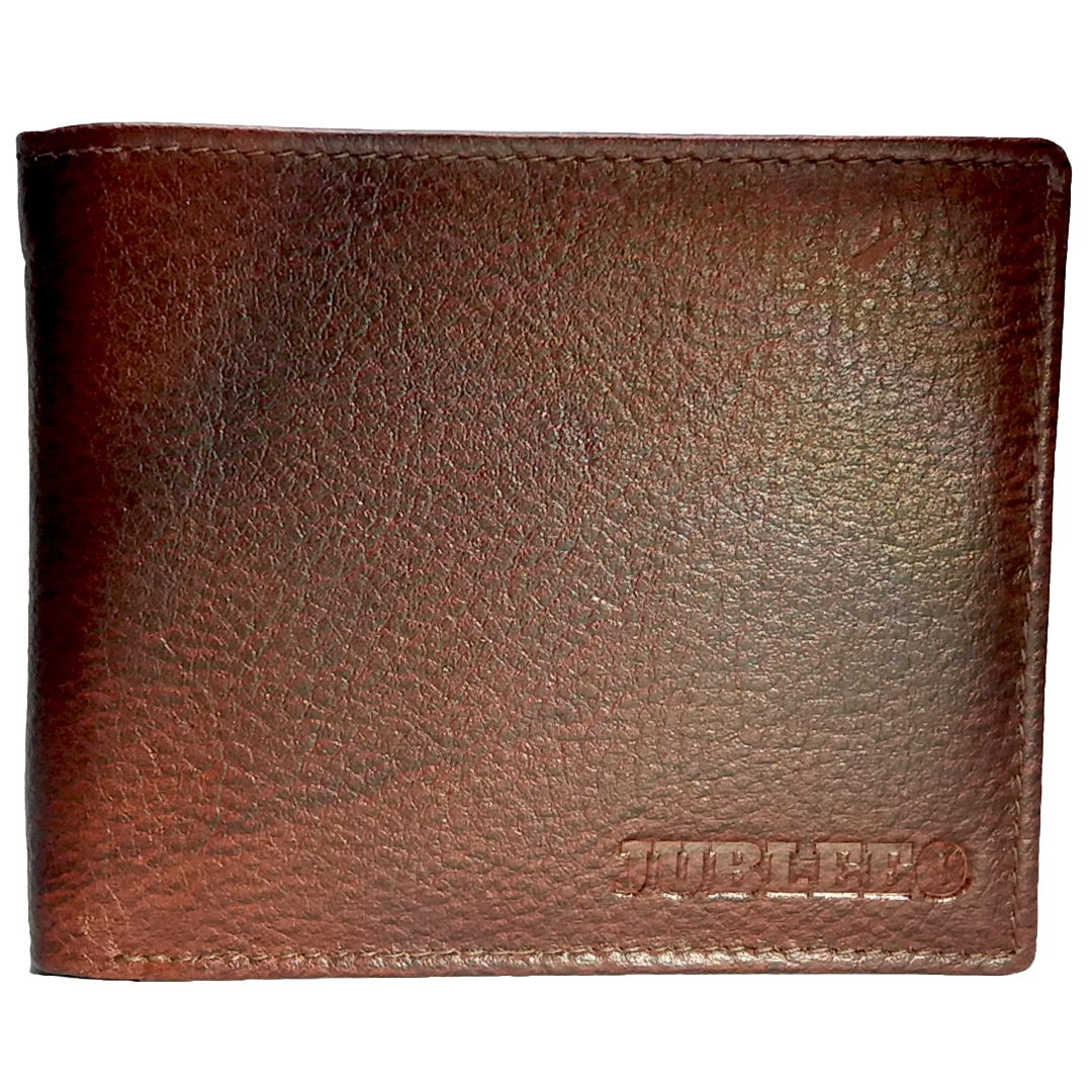 Jubleeo Leather Maroon ID Pocket Mens Wallet