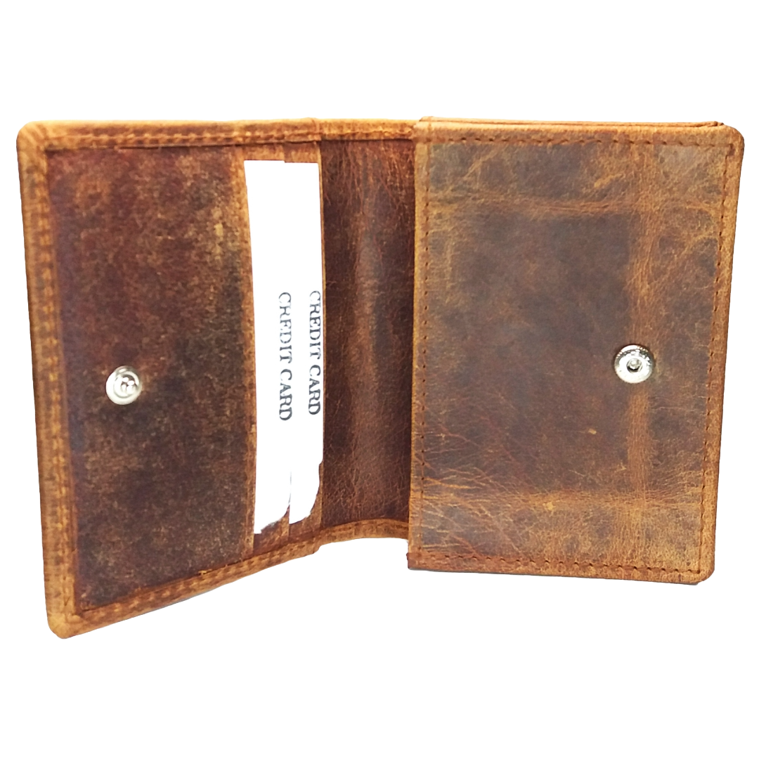 Jubleeo Leather Brown Card Holder For Men