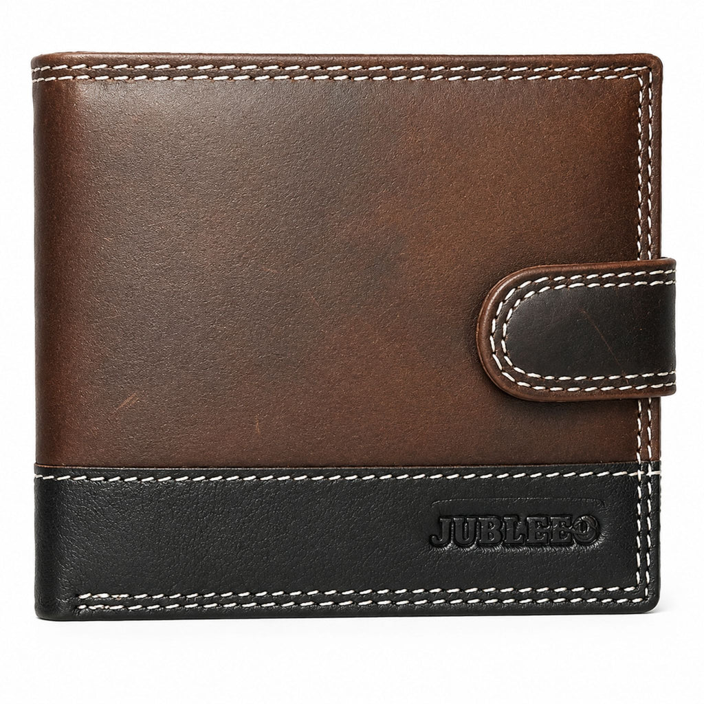 Jubleeo leatherbifold multicard mens wallet brown