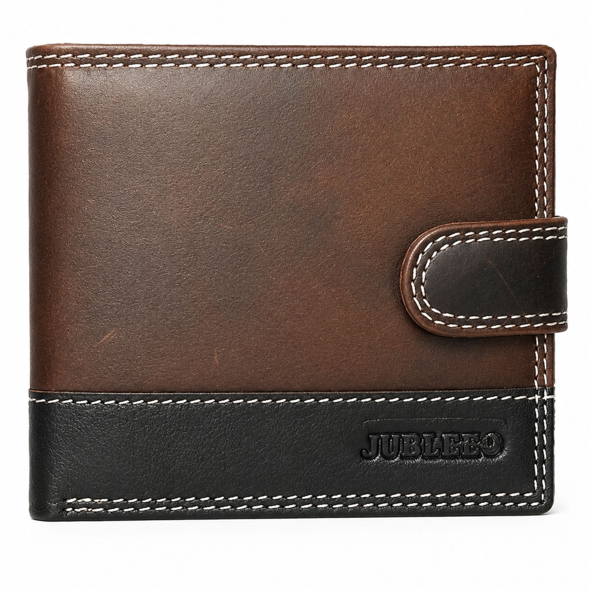 Jubleeo leatherbifold multicard mens wallet brown