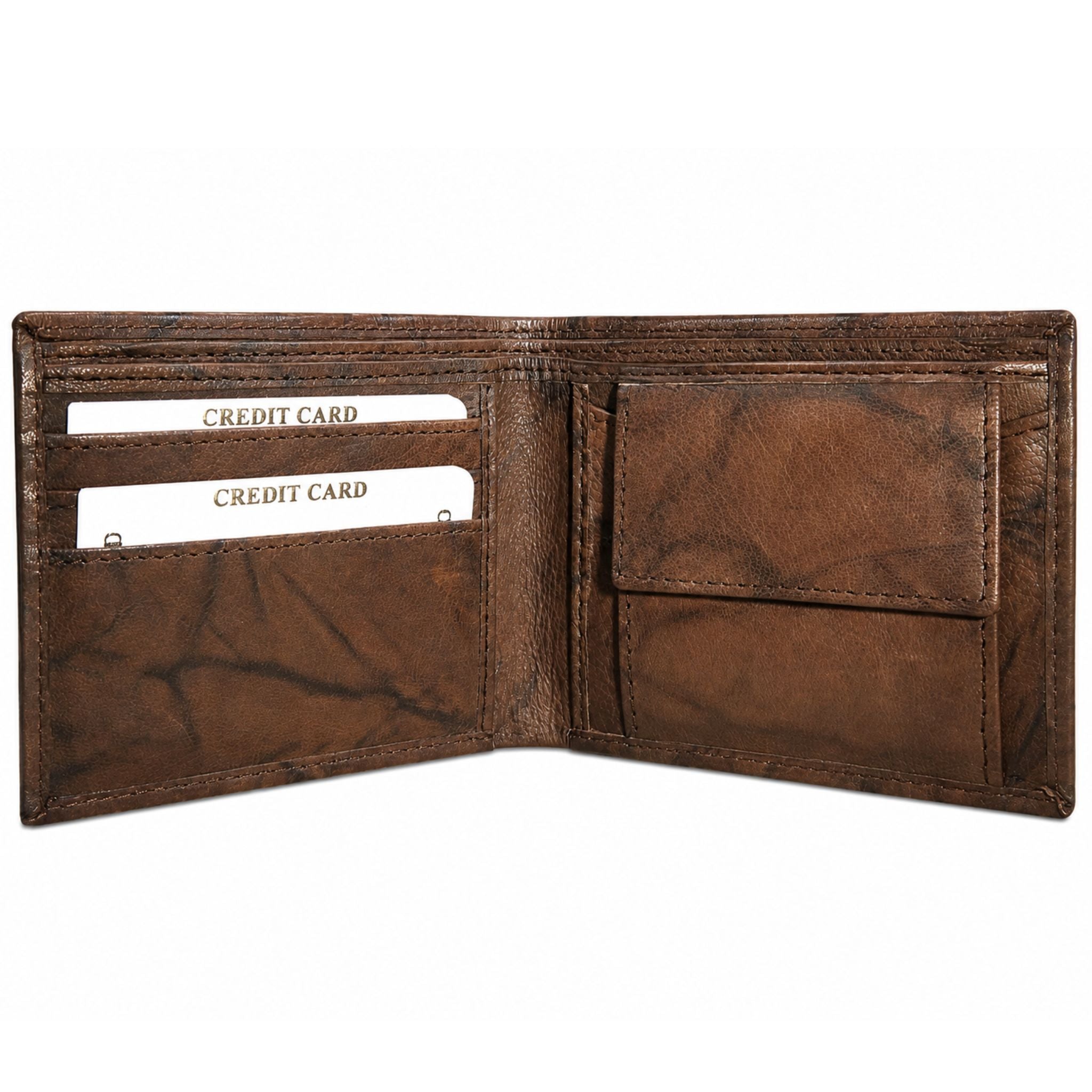 Jubleeo leather bifold pocket mens wallet antique