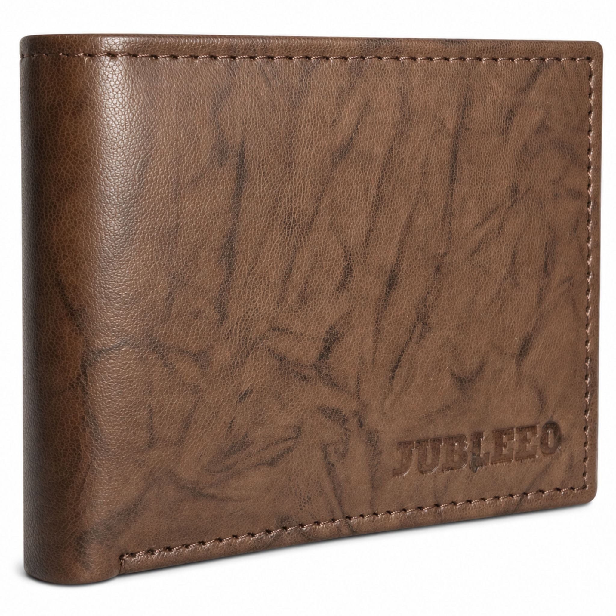 Jubleeo leather bifold pocket mens wallet antique