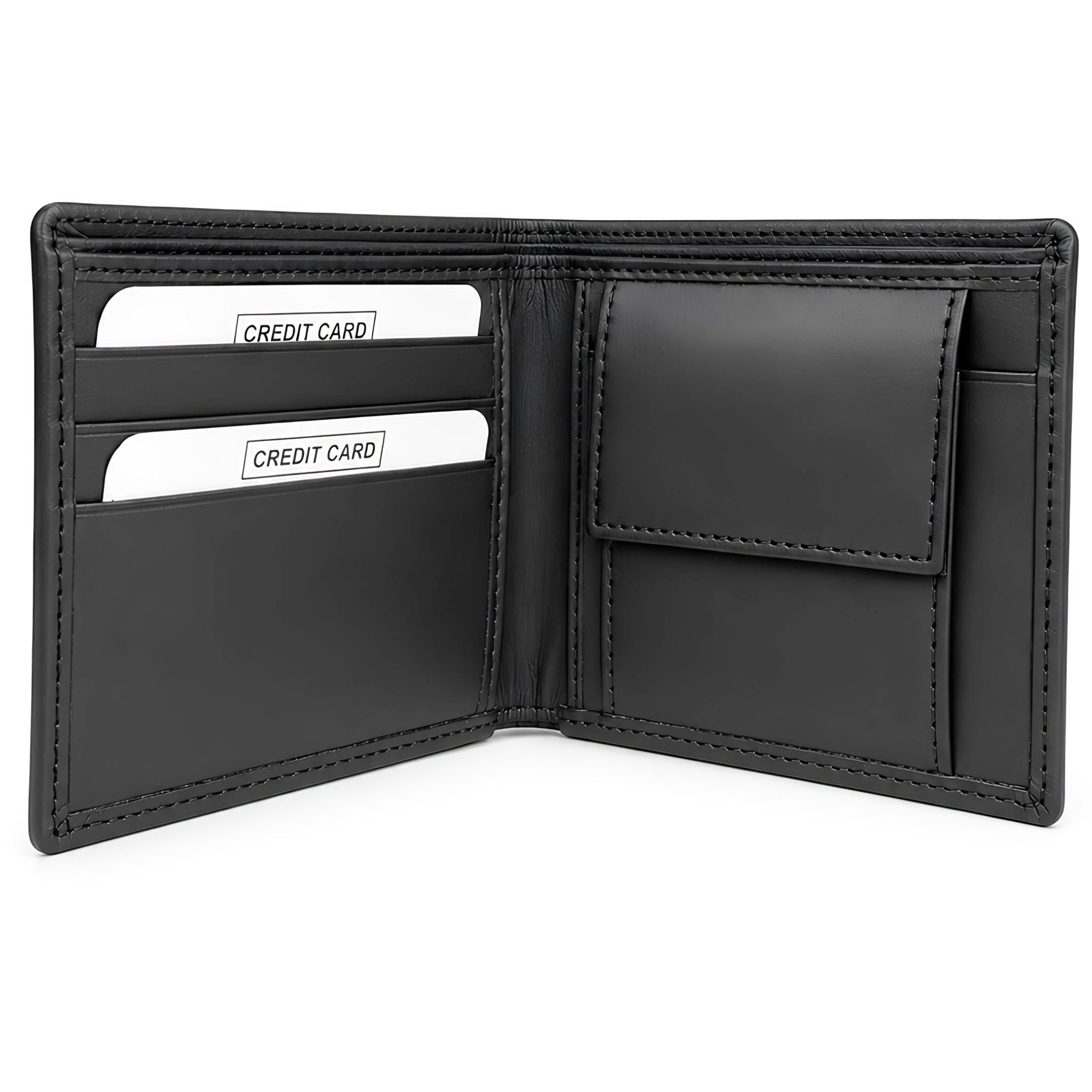 Jubleeo leather card pocket mens wallet black