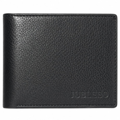 Jubleeo leather bifole pocket mens wallet black
