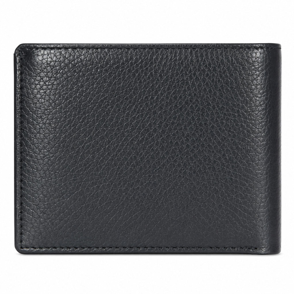 Jubleeo leather bifole pocket mens wallet black