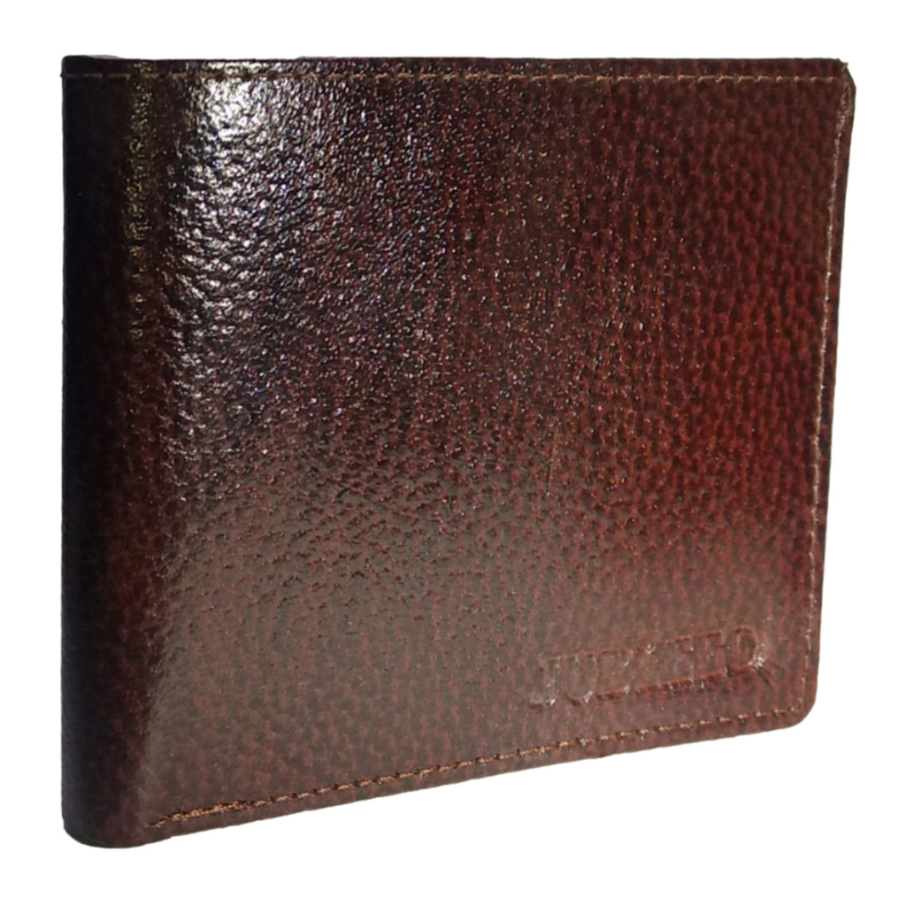 jubleeo leather bifold pocket mens wallet brown