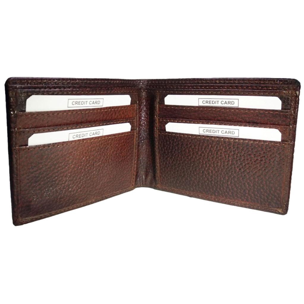 jubleeo leather bifold pocket mens wallet brown