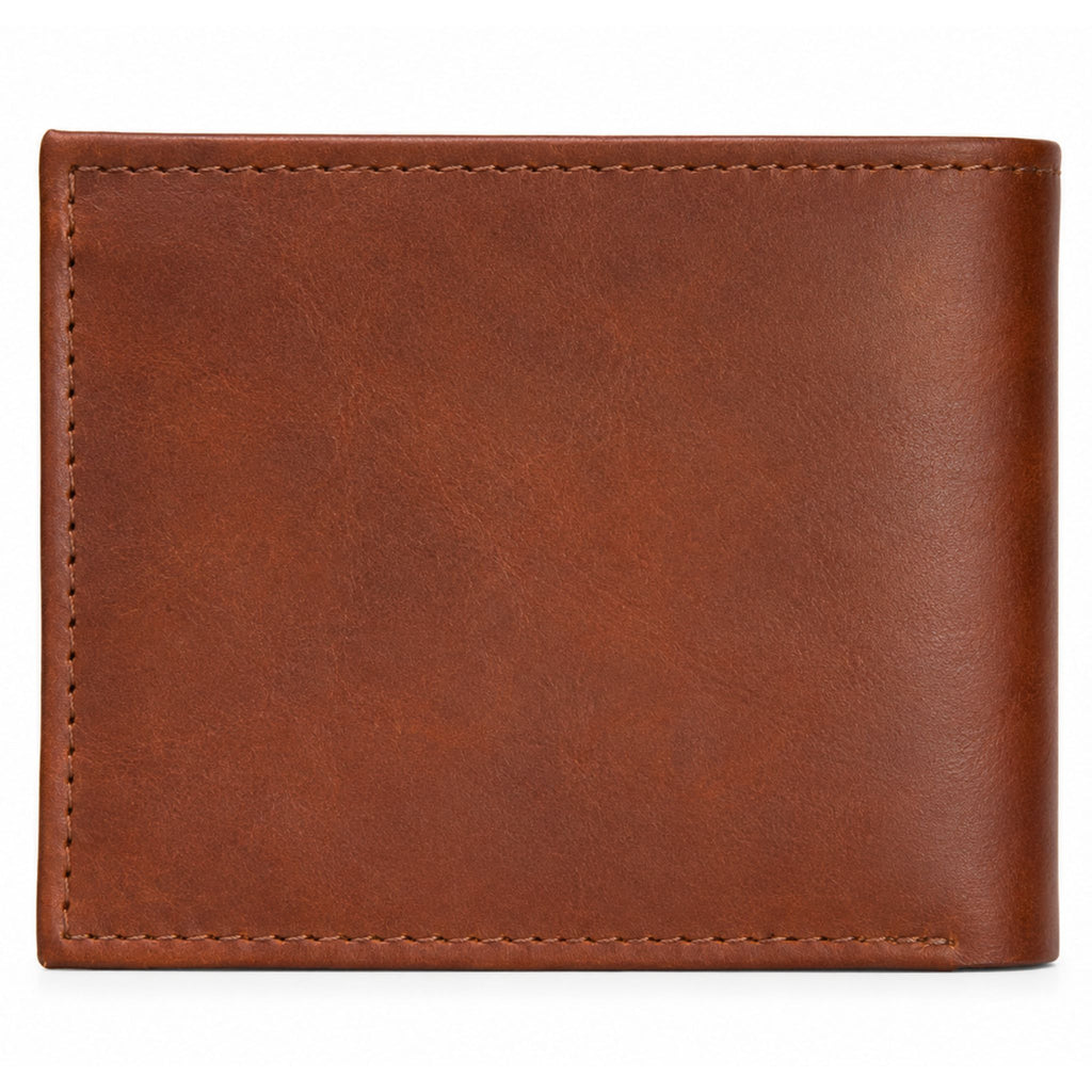 Jubleeo leather bifold mens wallet brown