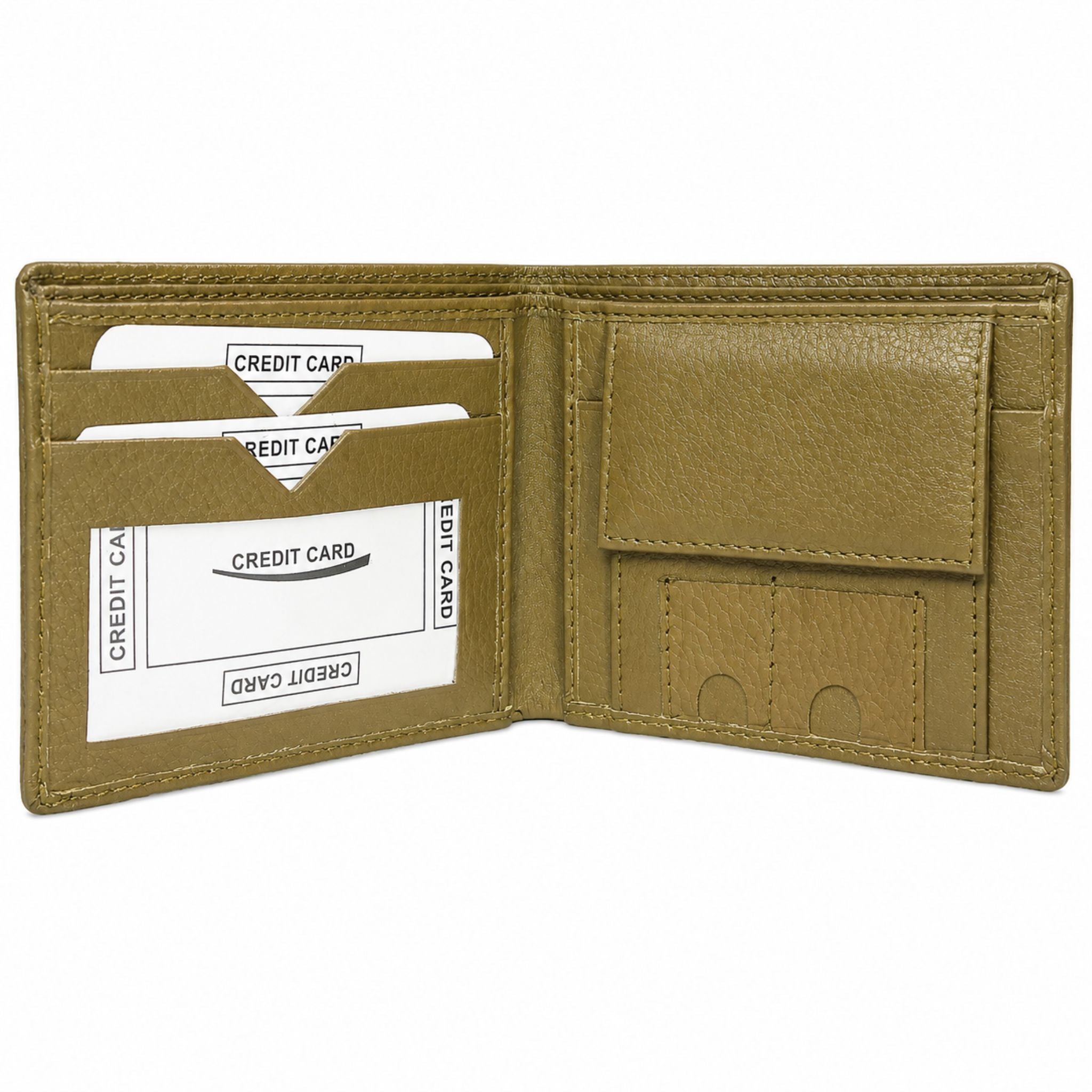 Jubleeo leather bifole pocket mens wallet green