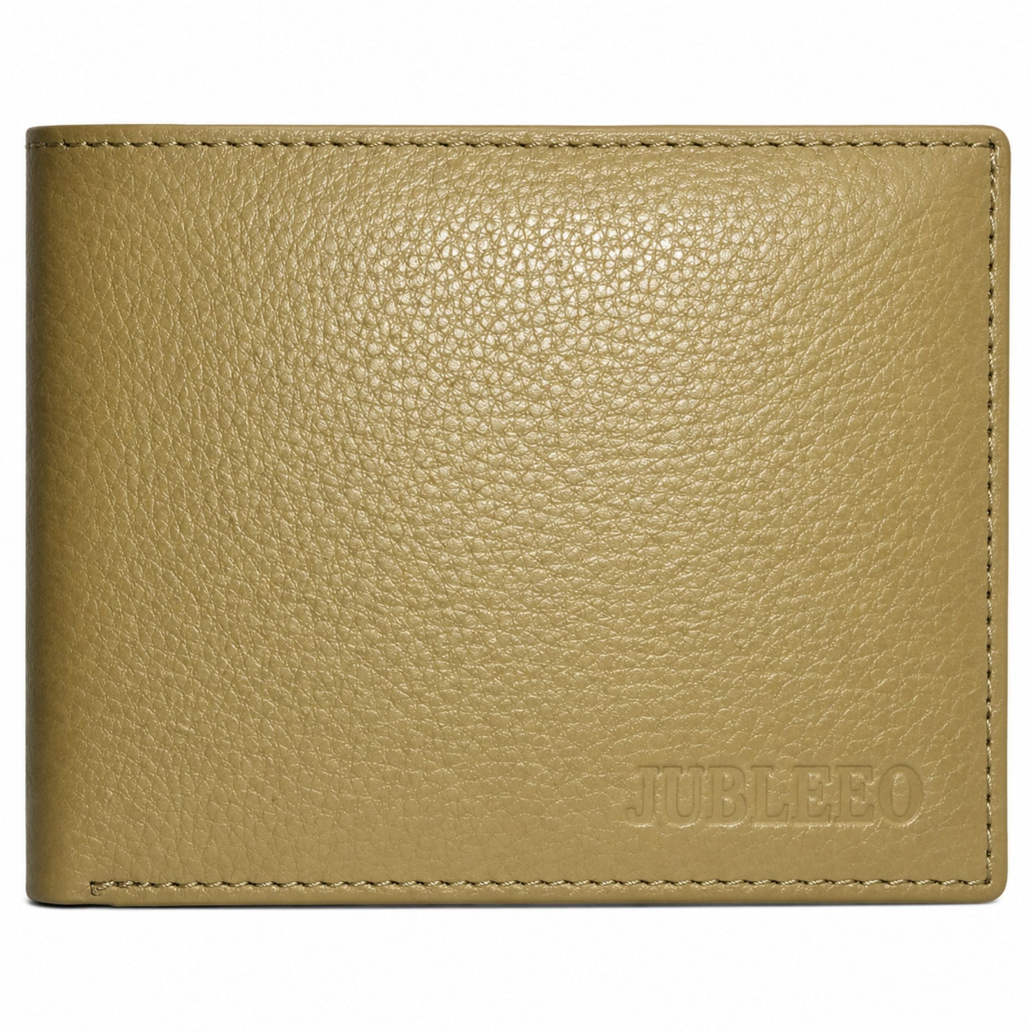 Jubleeo leather bifole pocket mens wallet green