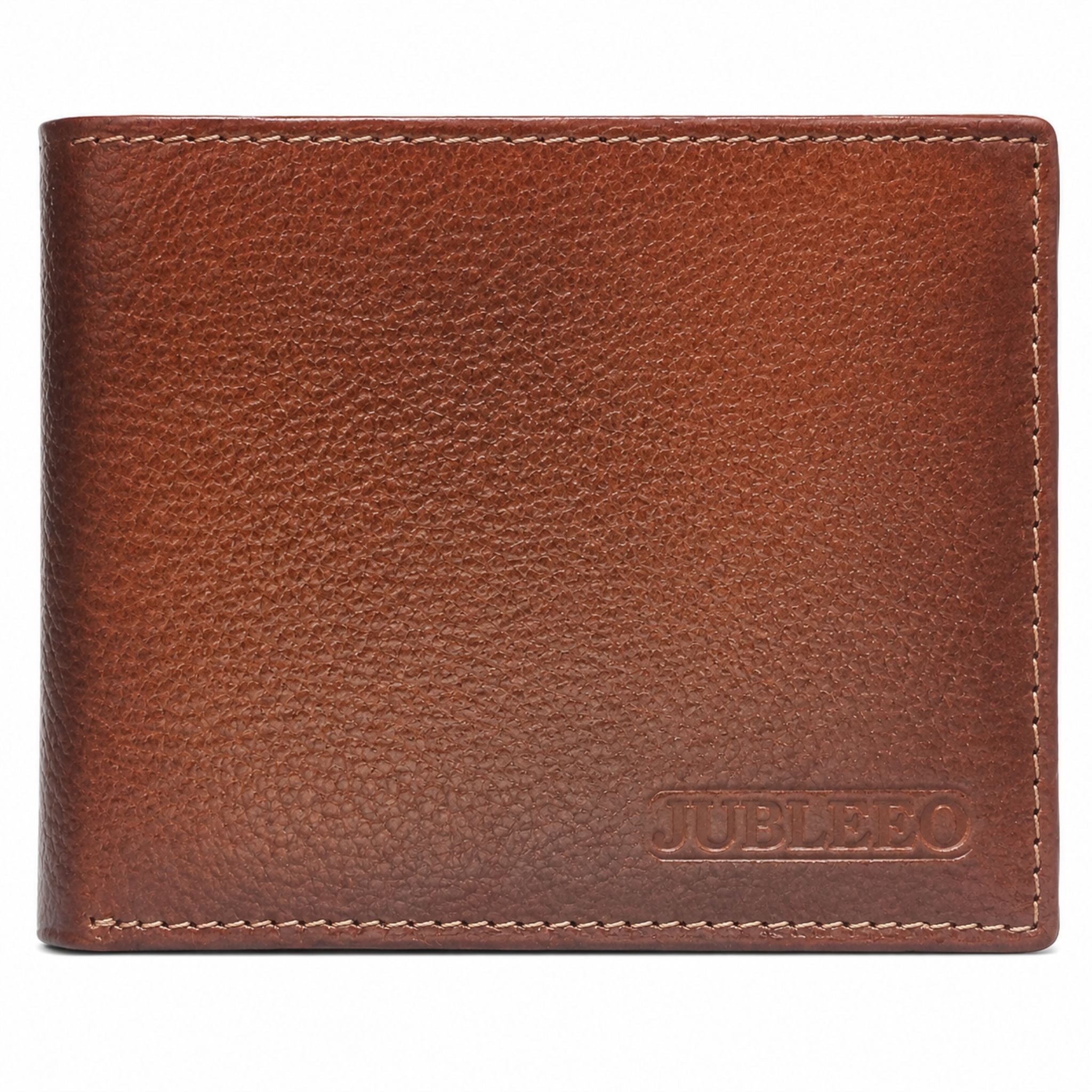 Jubleeo leather bifole pocket mens wallet Maroon