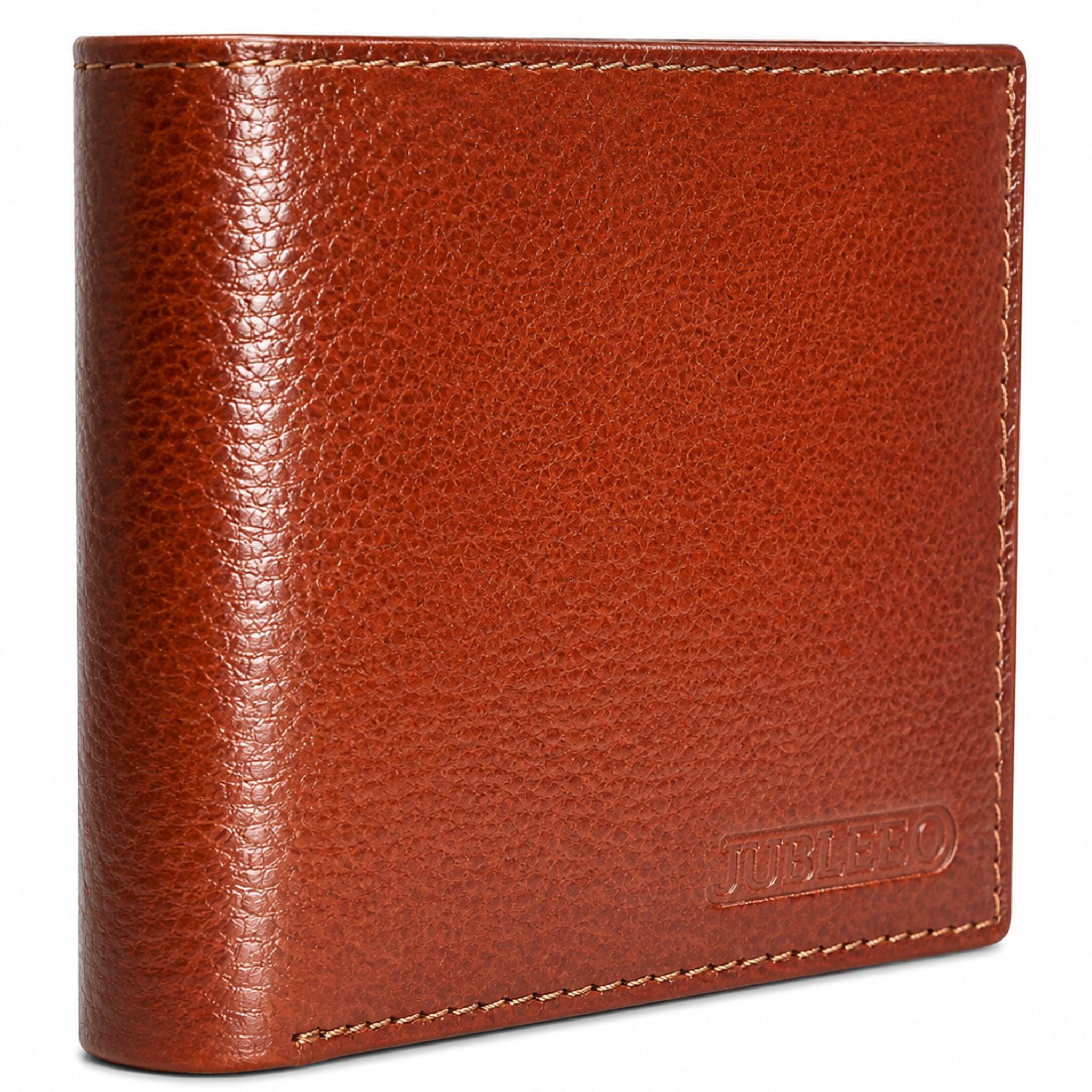 Jubleeo leather bifole pocket mens wallet Maroon
