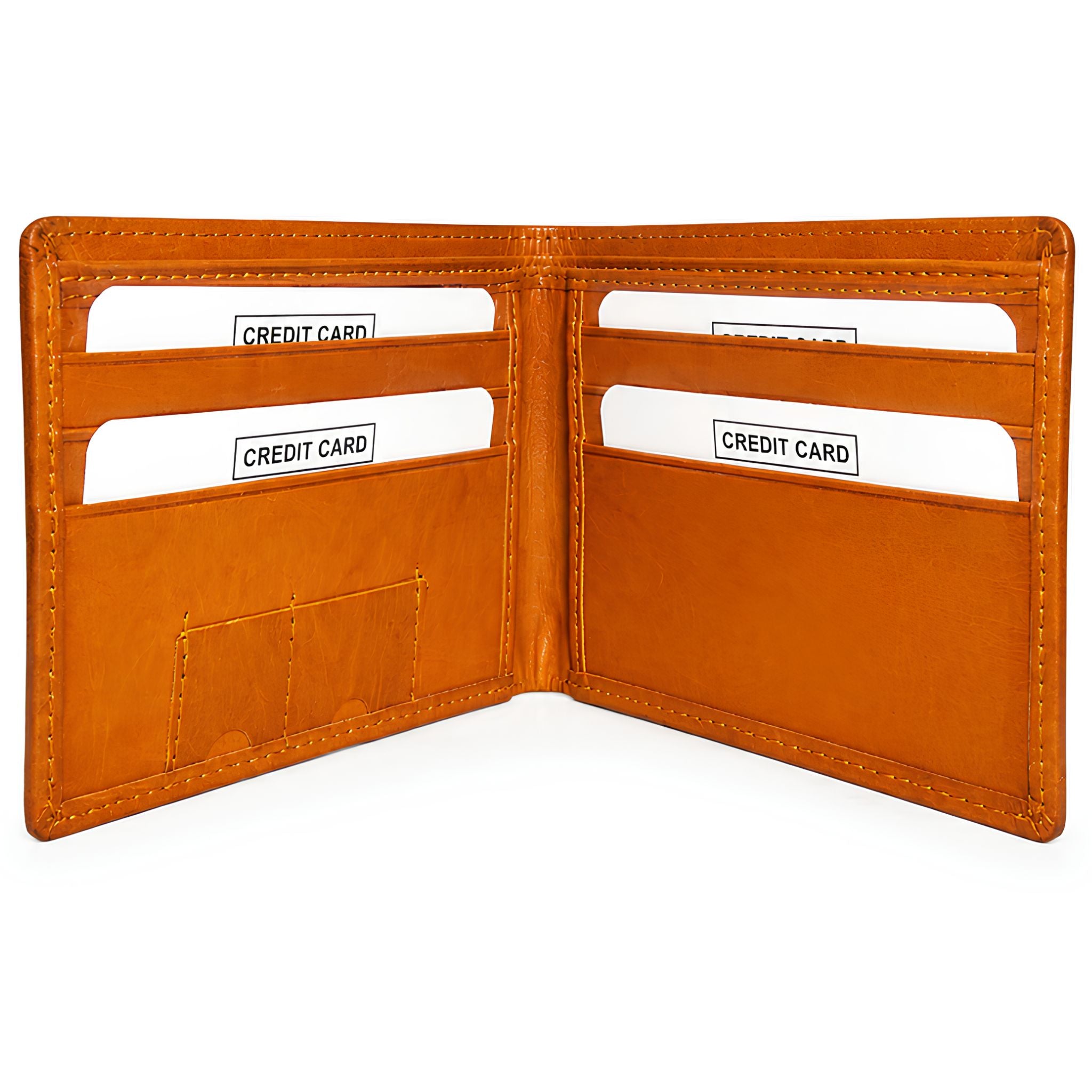 Jubleeo leather bifold mens wallet tan