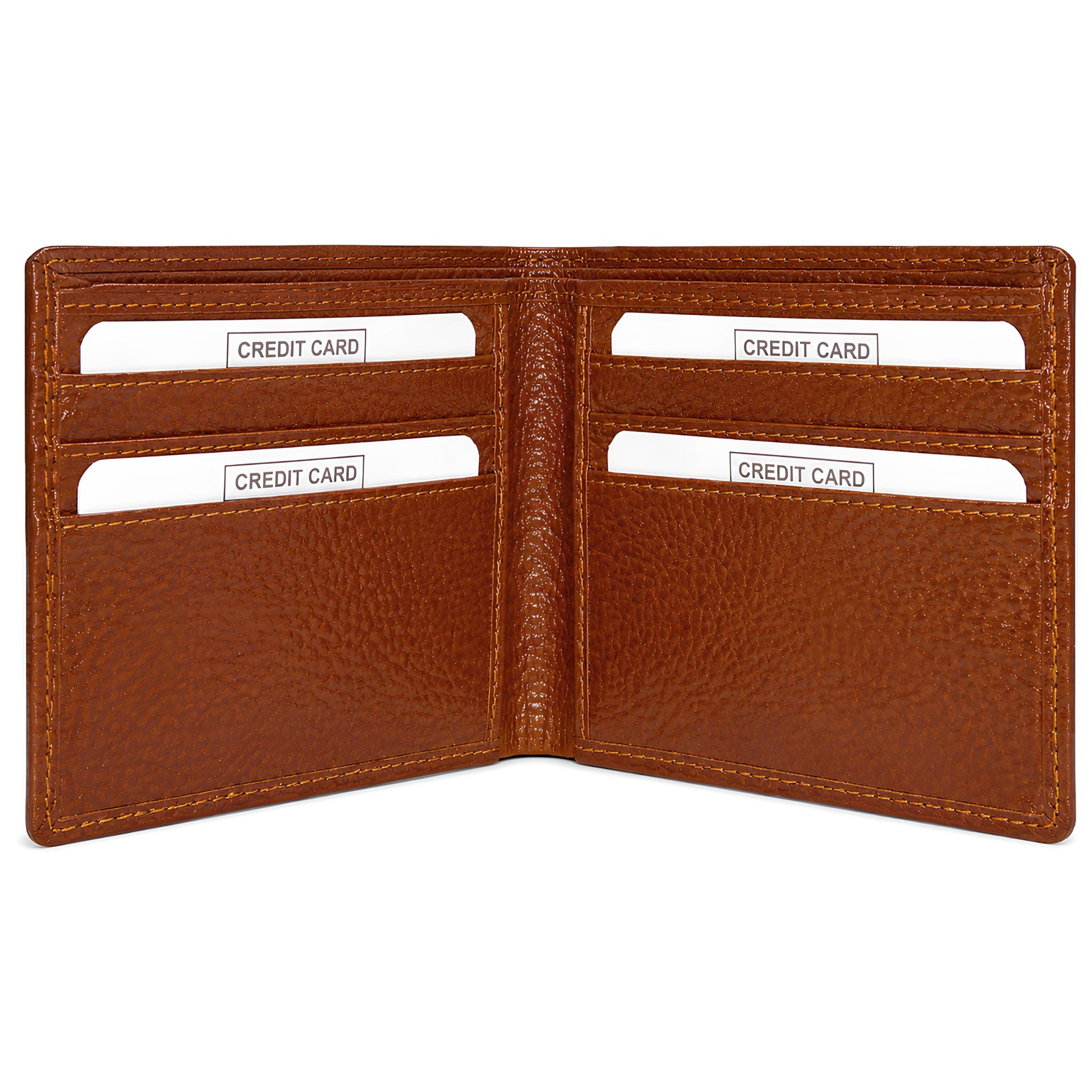 Jubleeo leather bifold card mens wallet tan