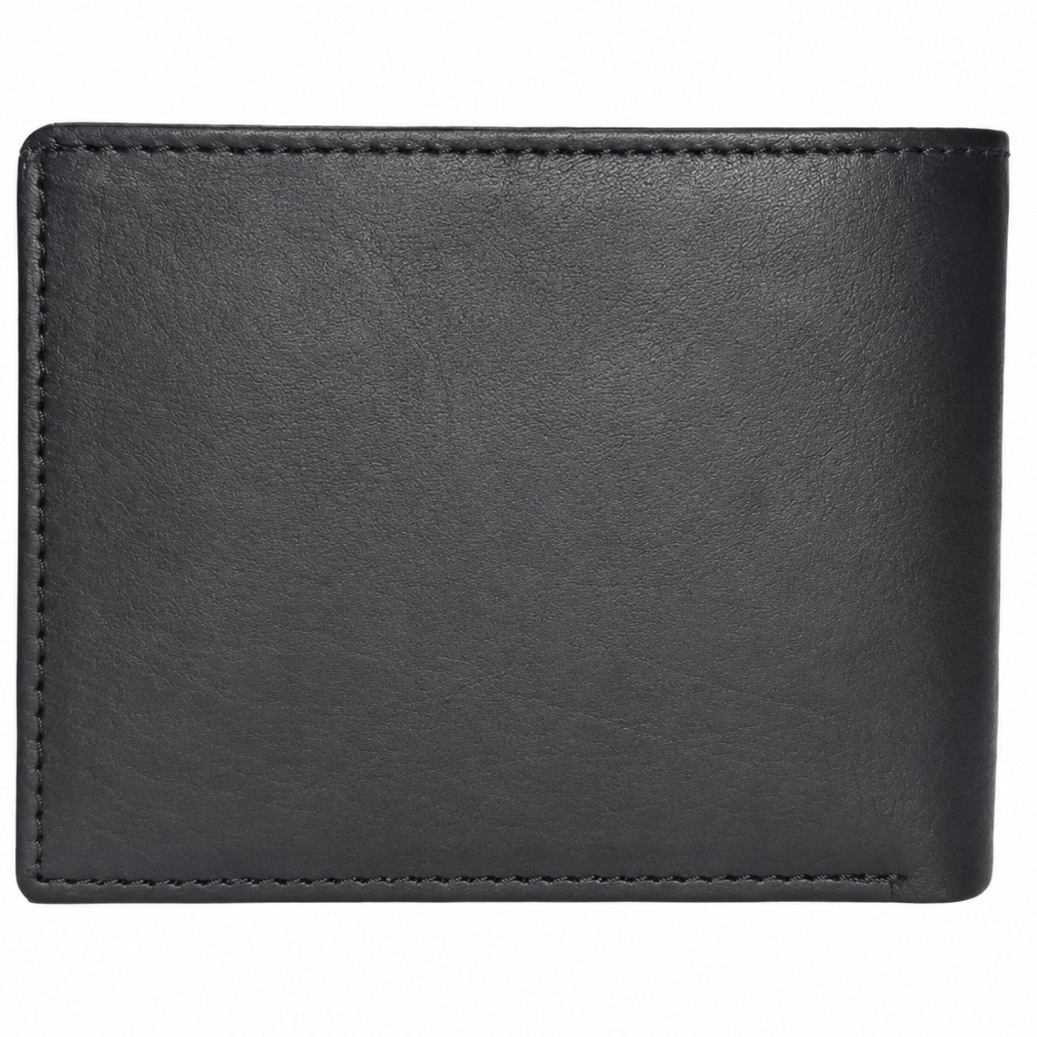 Jubleeo leather id pocket mens wallet black