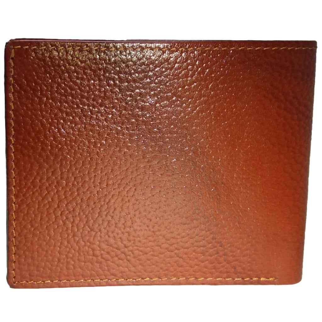Jubleeo leather bifold card mens wallet tan