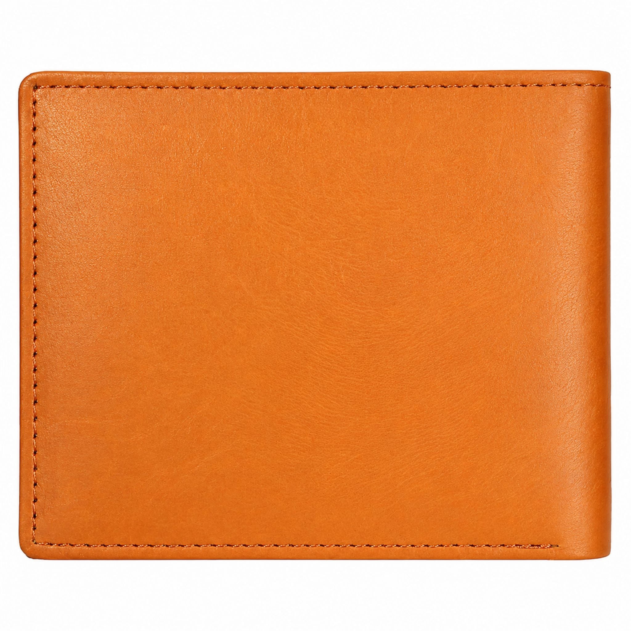 Jubleeo leather bifold mens wallet tan