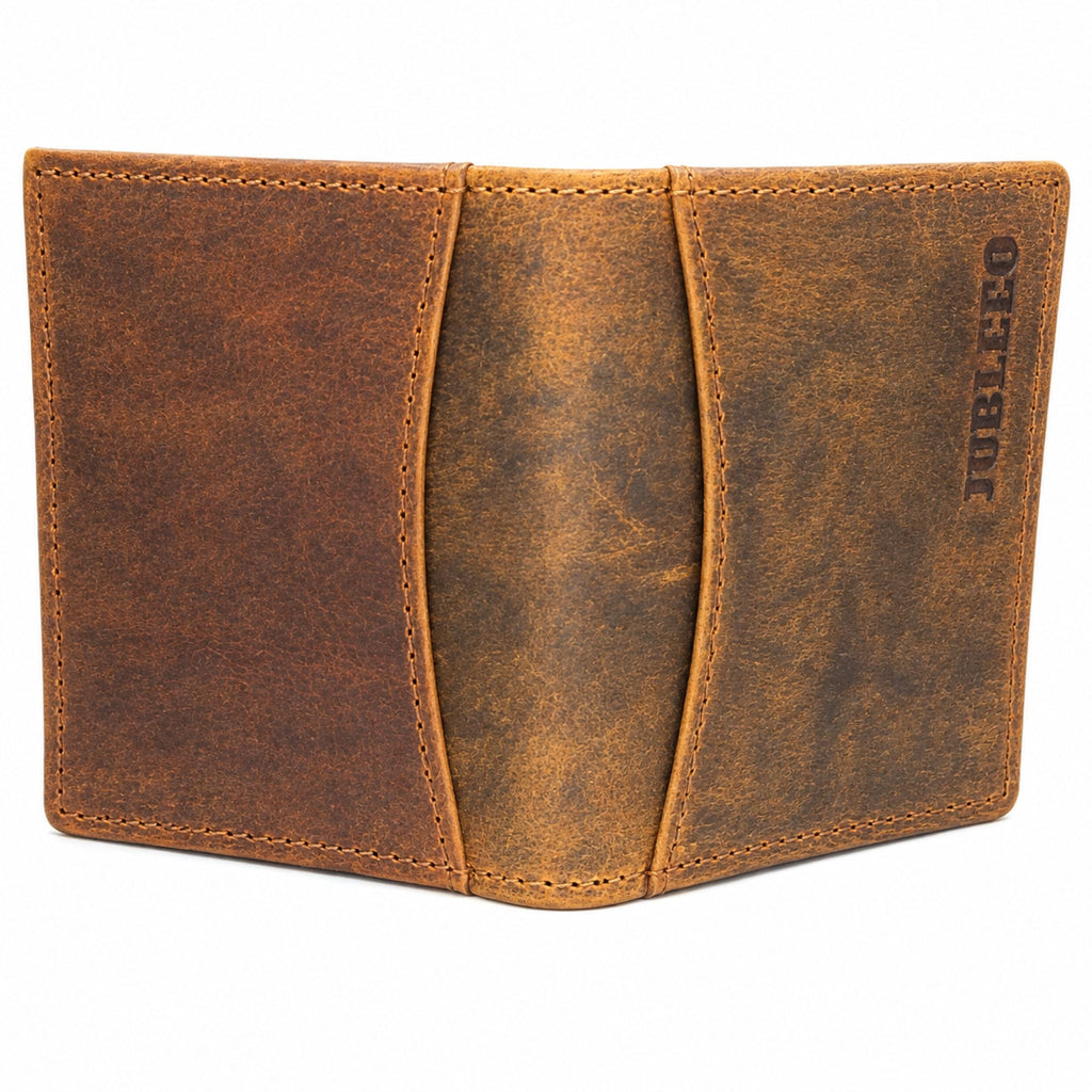 jubleeo leather card holder for men brown