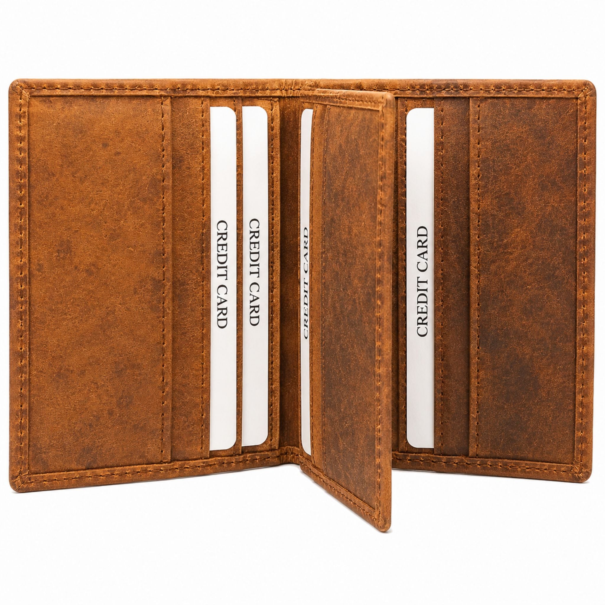 Jubleeo leather multi card mens card holder brown