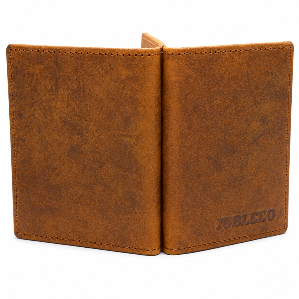 Jubleeo leather multi card mens card holder brown
