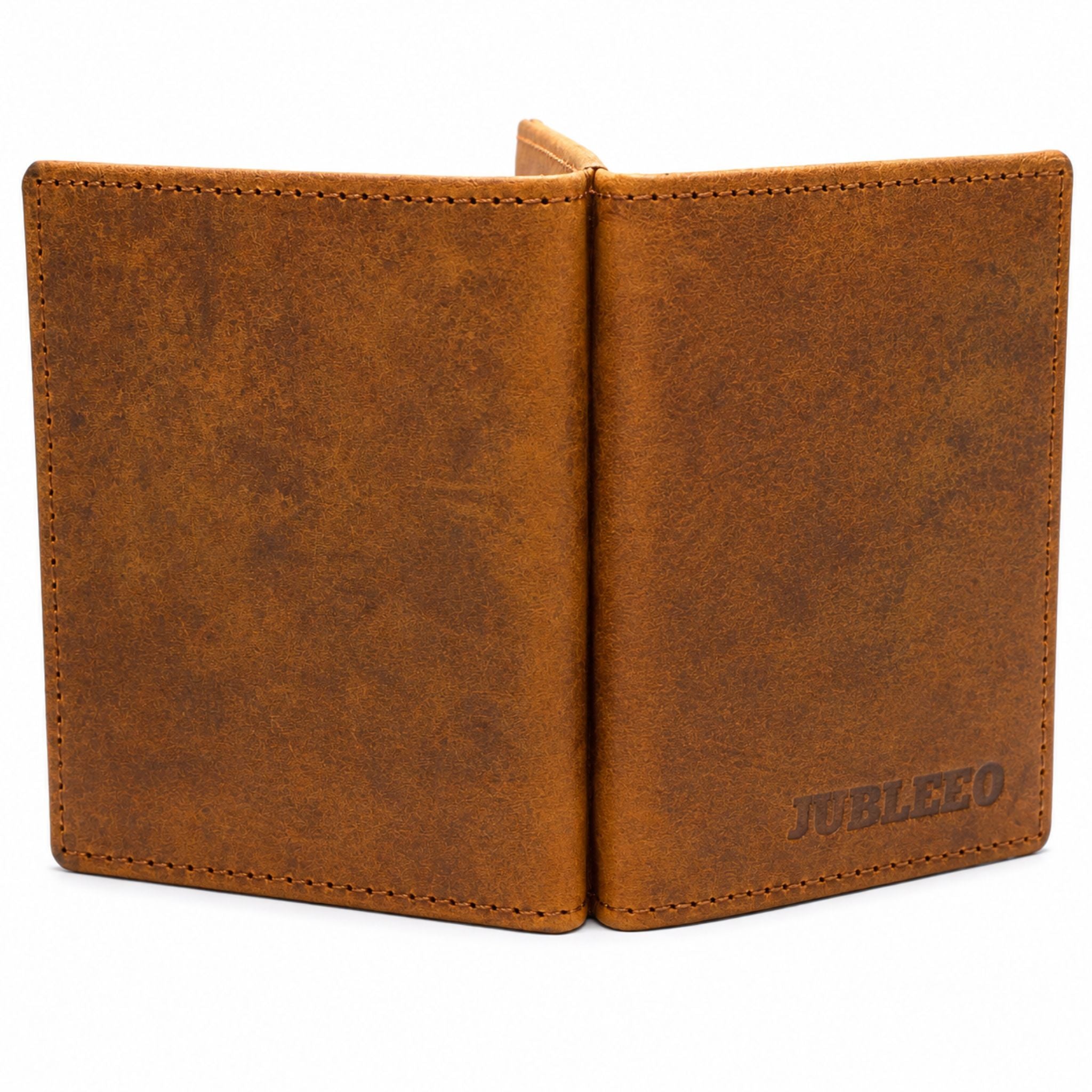 Jubleeo leather multi card mens card holder brown