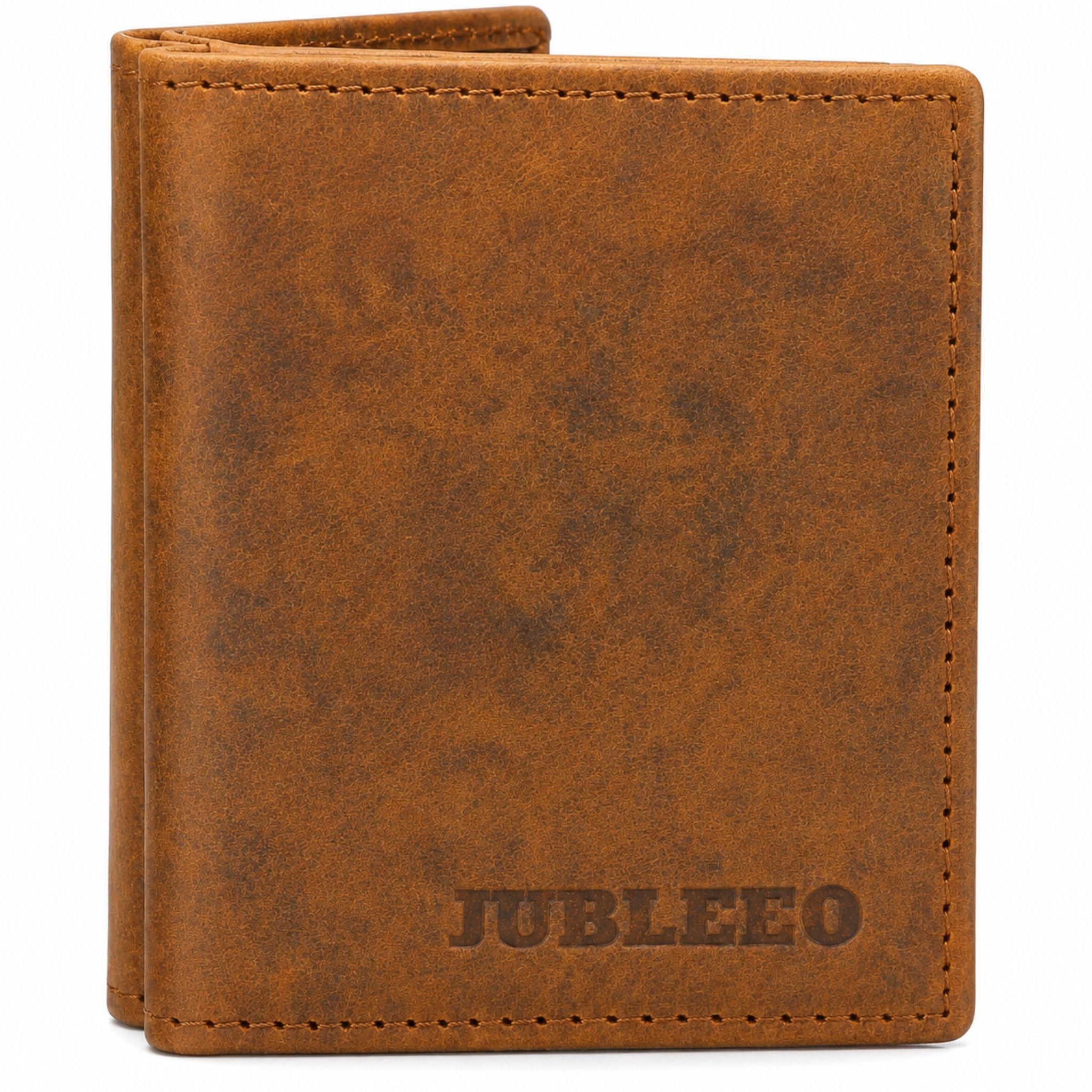 Jubleeo leather multi card mens card holder brown
